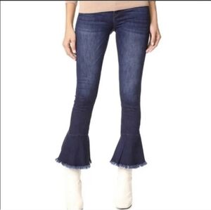 Blank NYC Ruffle Cropped Jeans